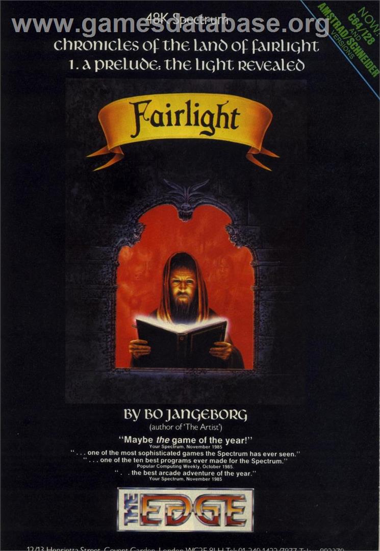 Fairlight: A Prelude - Commodore 64 - Artwork - Advert