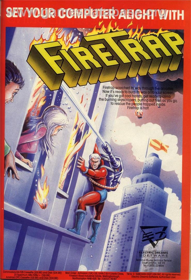 FireTrap - Commodore 64 - Artwork - Advert