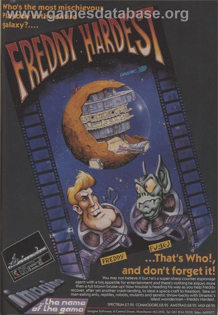 Freddy Hardest - Microsoft DOS - Artwork - Advert