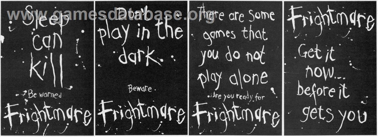 Frightmare - Microsoft DOS - Artwork - Advert