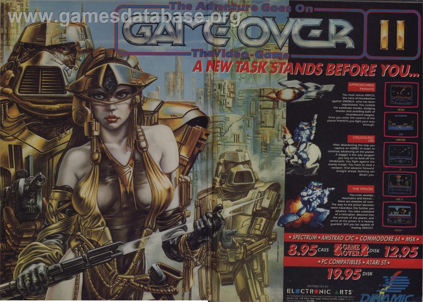 Game Over - Microsoft DOS - Artwork - Advert