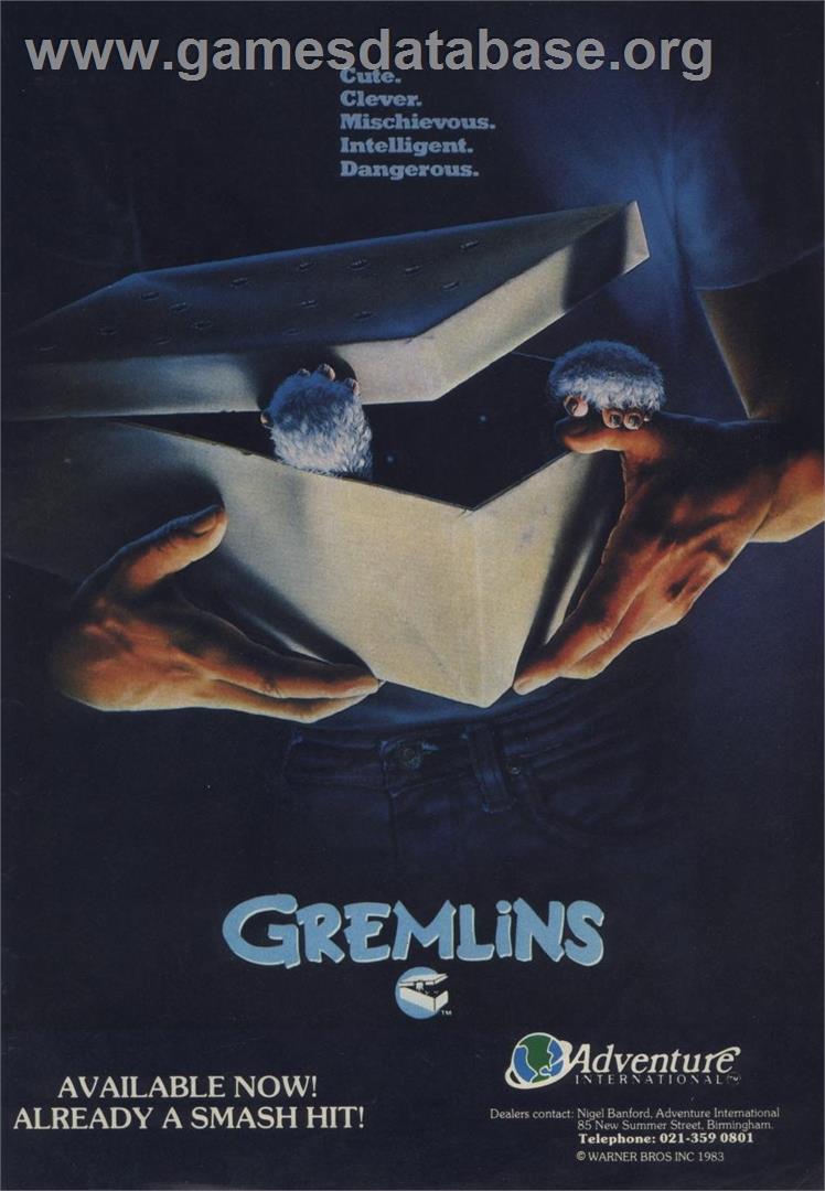 Gremlins 2: The New Batch - Commodore 64 - Artwork - Advert