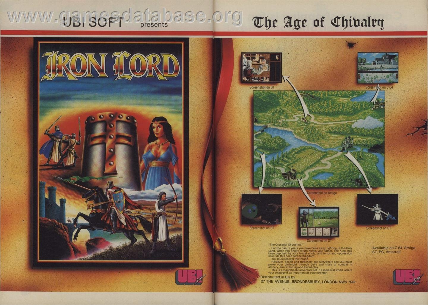 Iron Lord - Commodore 64 - Artwork - Advert