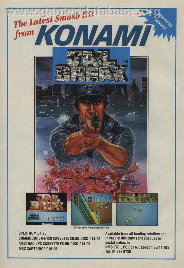 Jail Break - Commodore 64 - Artwork - Advert