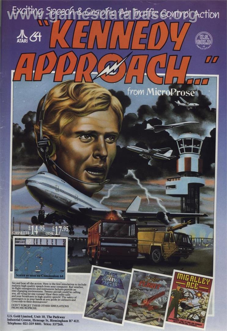 Kennedy Approach - Atari 8-bit - Artwork - Advert