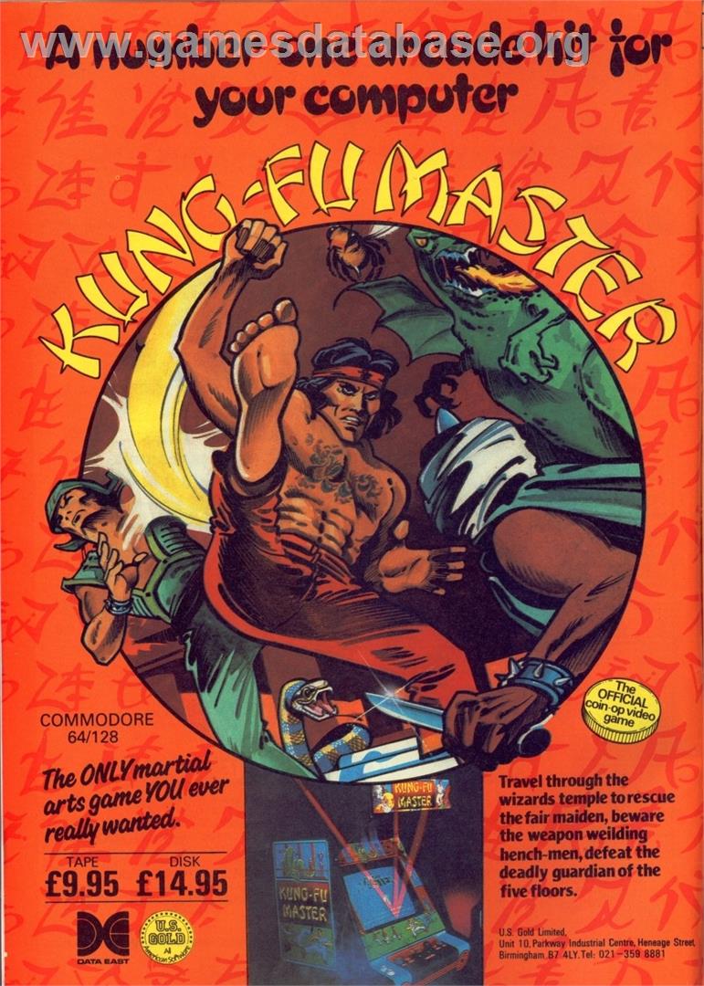 Kung-Fu Master - Commodore 64 - Artwork - Advert