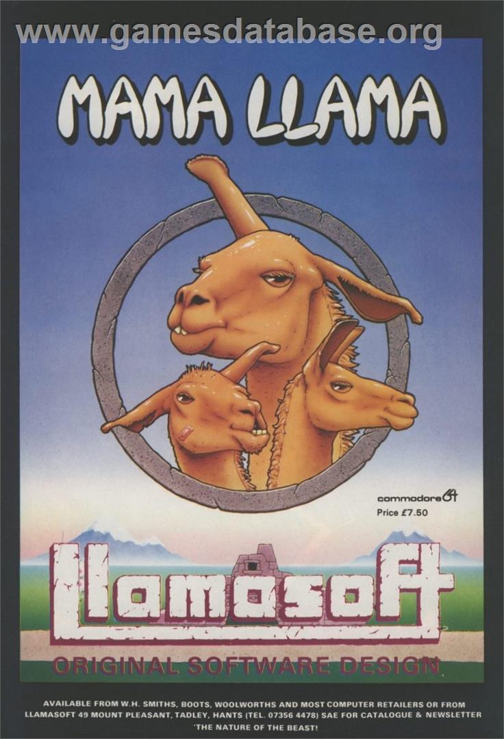 Mama Llama - Commodore 64 - Artwork - Advert