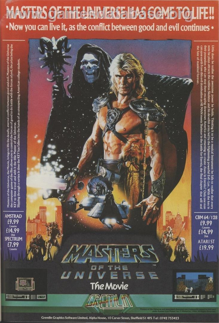 Masters of the Universe: The Arcade Game - Sinclair ZX Spectrum - Artwork - Advert
