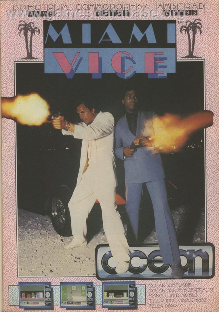 Miami Vice - Commodore 64 - Artwork - Advert
