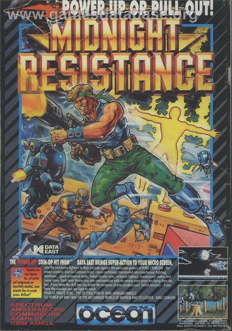Midnight Resistance - Commodore 64 - Artwork - Advert