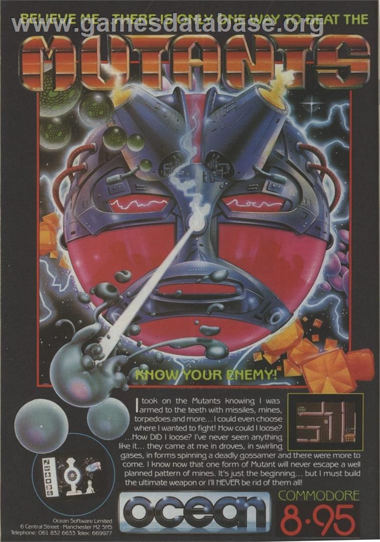 Mutants - Commodore 64 - Artwork - Advert