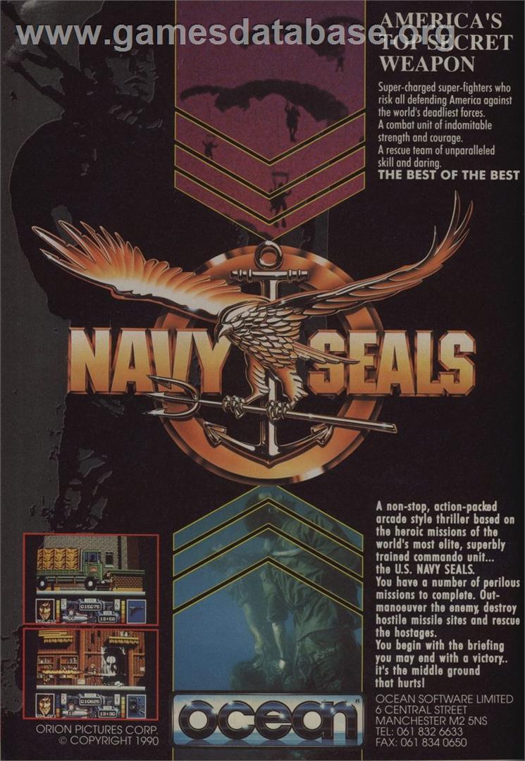 Navy Seals - Commodore 64 - Artwork - Advert