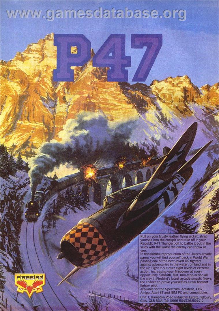 P-47 Thunderbolt: The Freedom Fighter - Commodore Amiga - Artwork - Advert