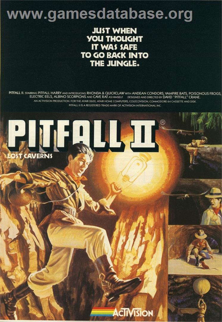 Pitfall! - Commodore 64 - Artwork - Advert