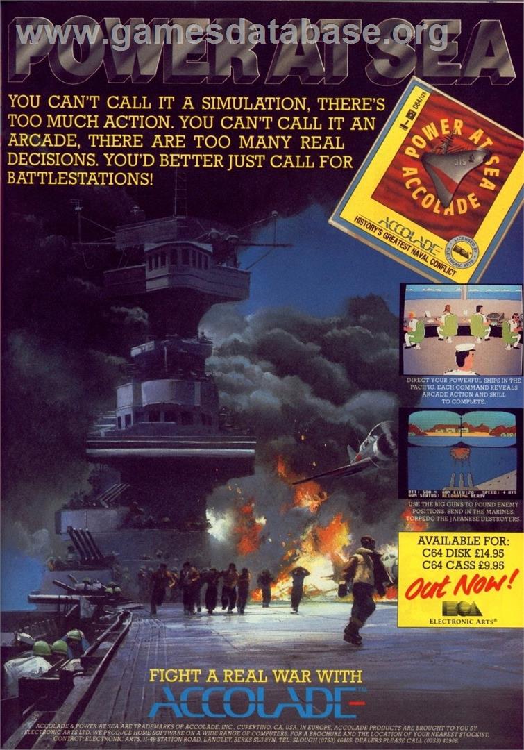 Power at Sea - Commodore 64 - Artwork - Advert