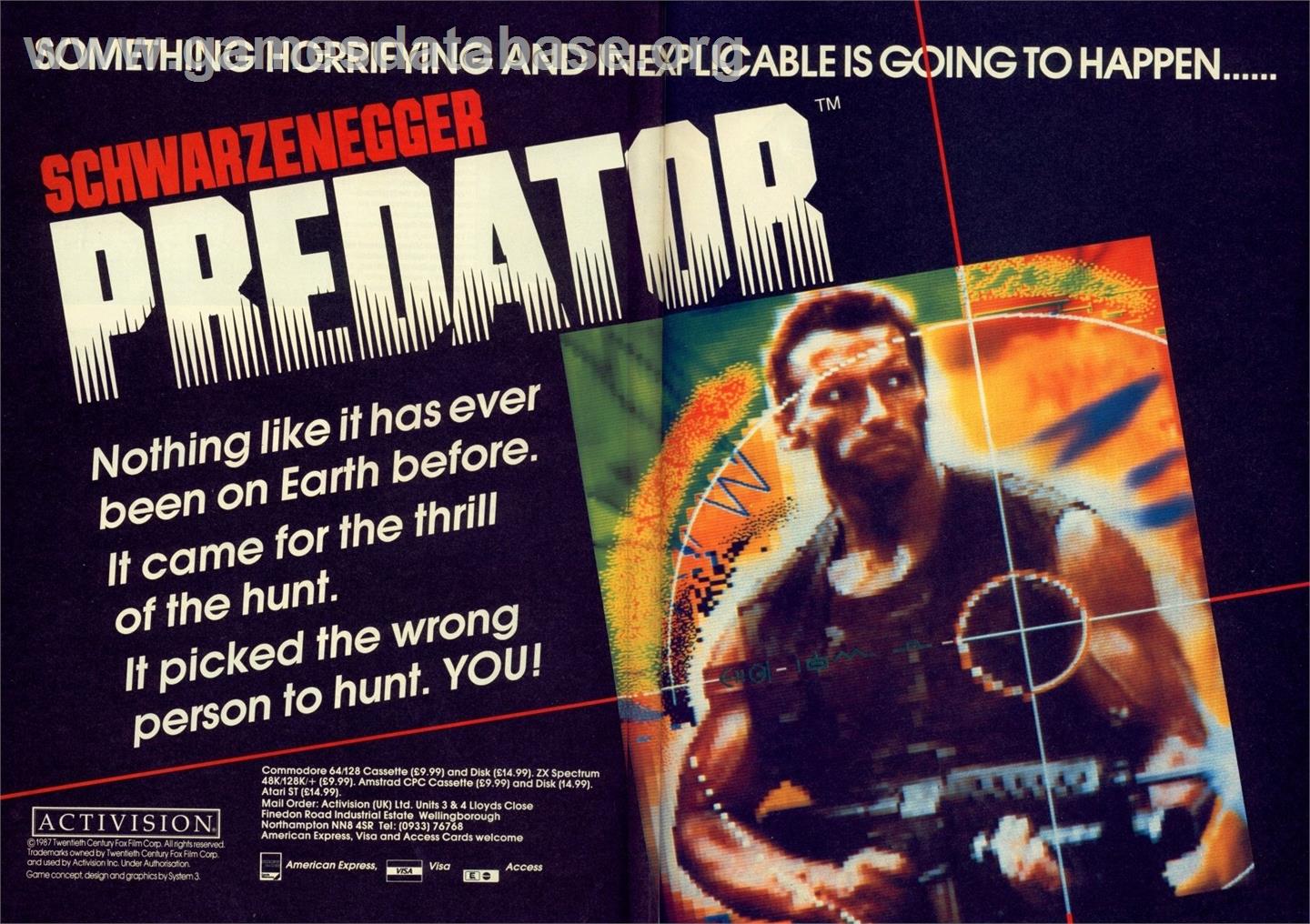 Predator 2 - Commodore 64 - Artwork - Advert