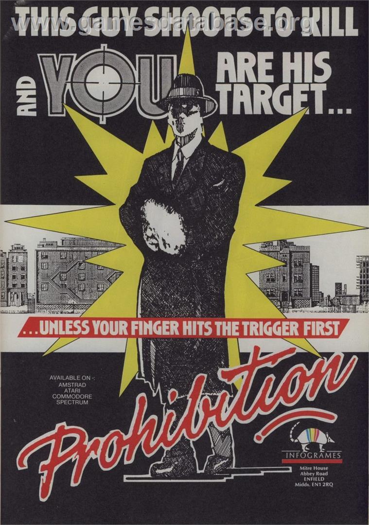 Prohibition - Amstrad CPC - Artwork - Advert