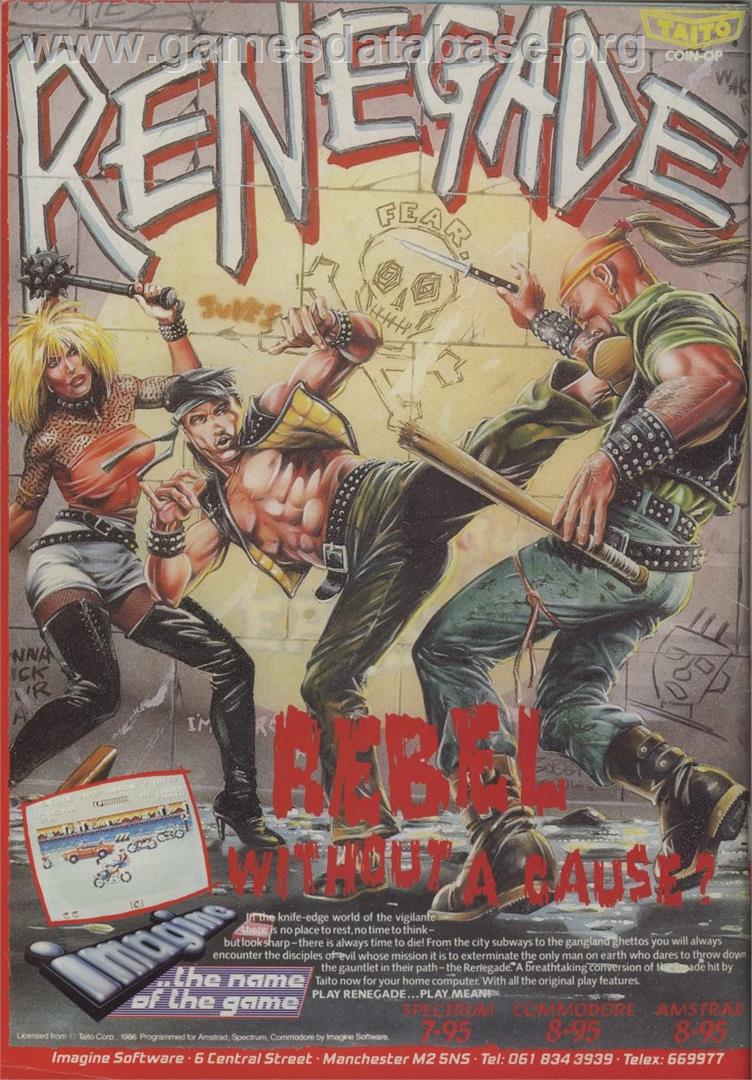 Renegade III: The Final Chapter - Amstrad CPC - Artwork - Advert