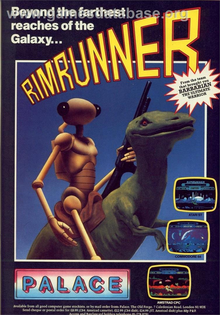 Rimrunner - Commodore 64 - Artwork - Advert