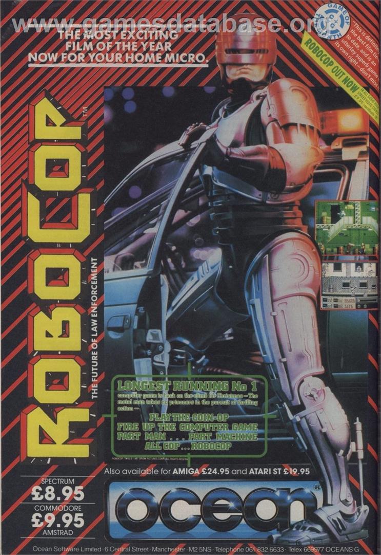 RoboCop 3 - Commodore 64 - Artwork - Advert