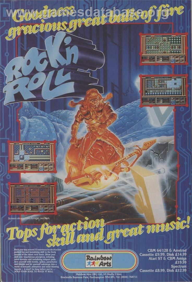 Rock 'n Roll - Commodore 64 - Artwork - Advert