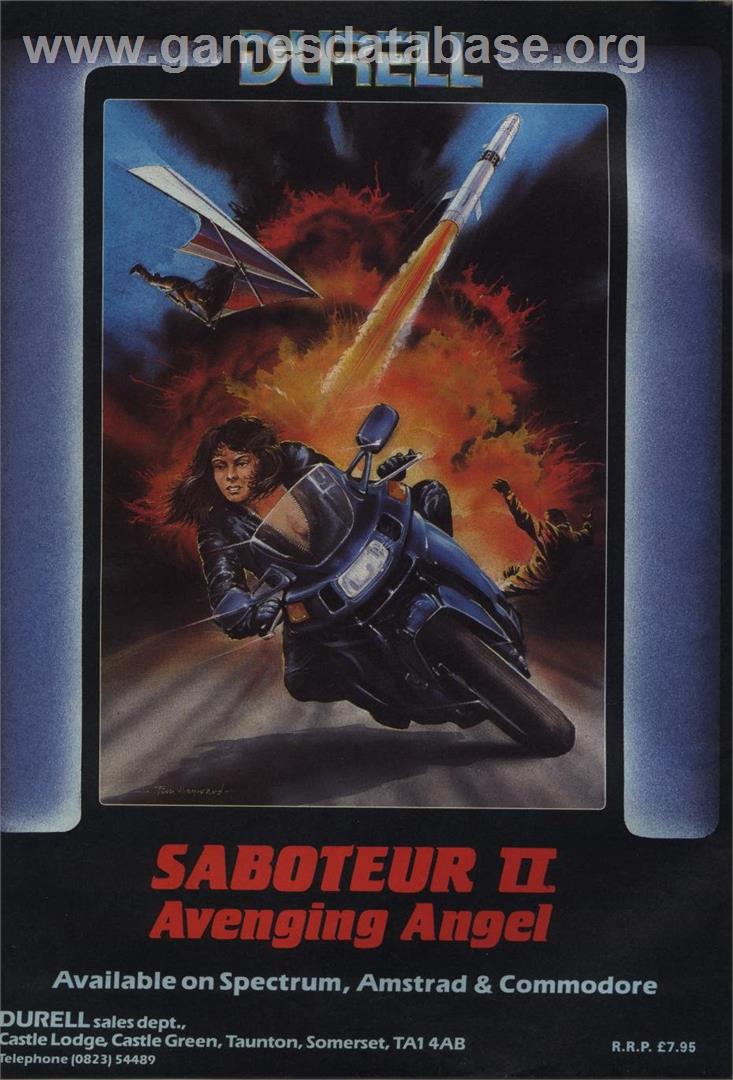 Saboteur II - Microsoft DOS - Artwork - Advert
