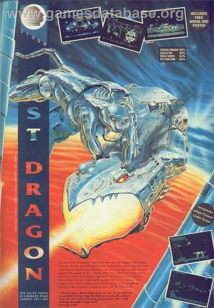 Saint Dragon - Commodore 64 - Artwork - Advert