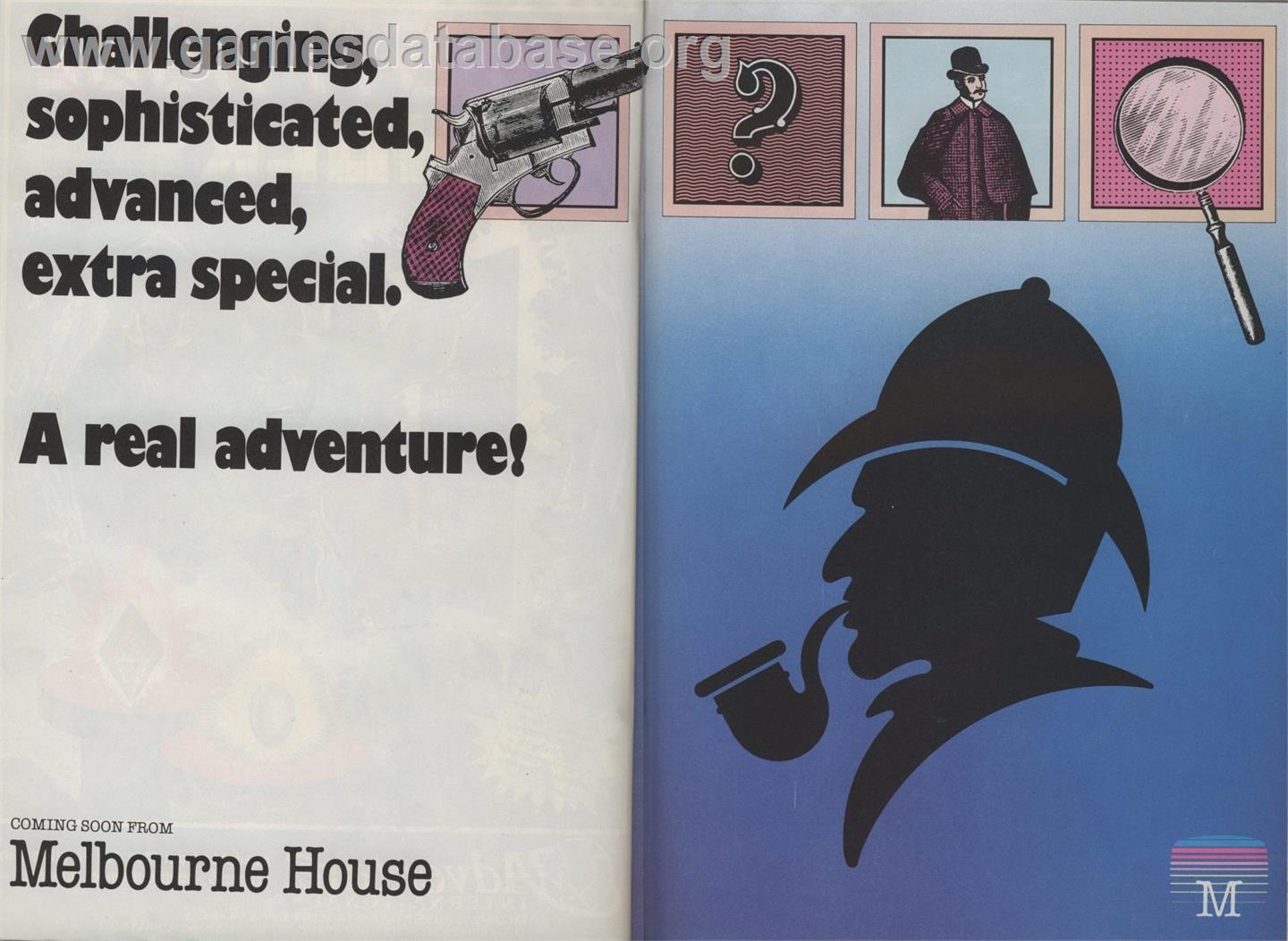 Sherlock: The Riddle of the Crown Jewels - Commodore 64 - Artwork - Advert