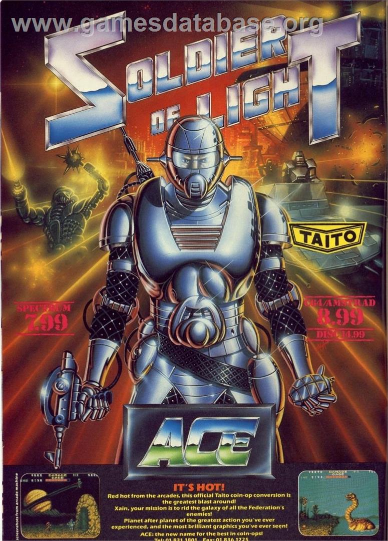 Soldier of Light - Amstrad CPC - Artwork - Advert