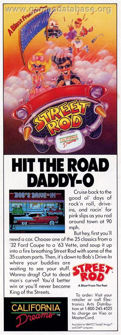 Street Rod - Commodore Amiga - Artwork - Advert