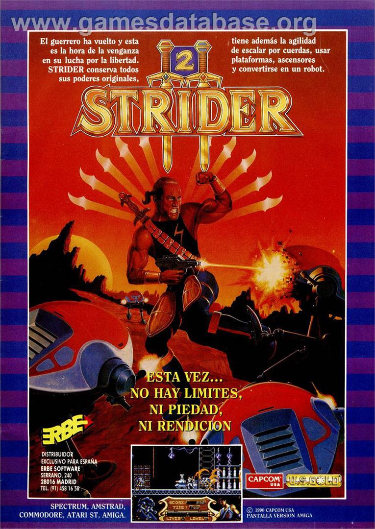 Strider 2 - Commodore 64 - Artwork - Advert