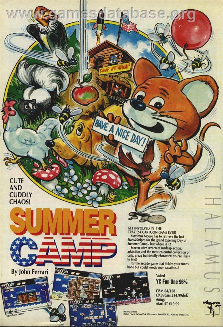 Summer Camp - Commodore 64 - Artwork - Advert