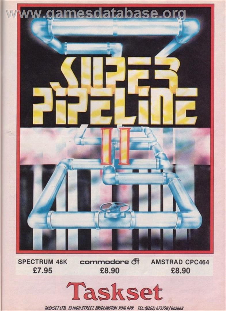 Super Pipeline II - Commodore 64 - Artwork - Advert