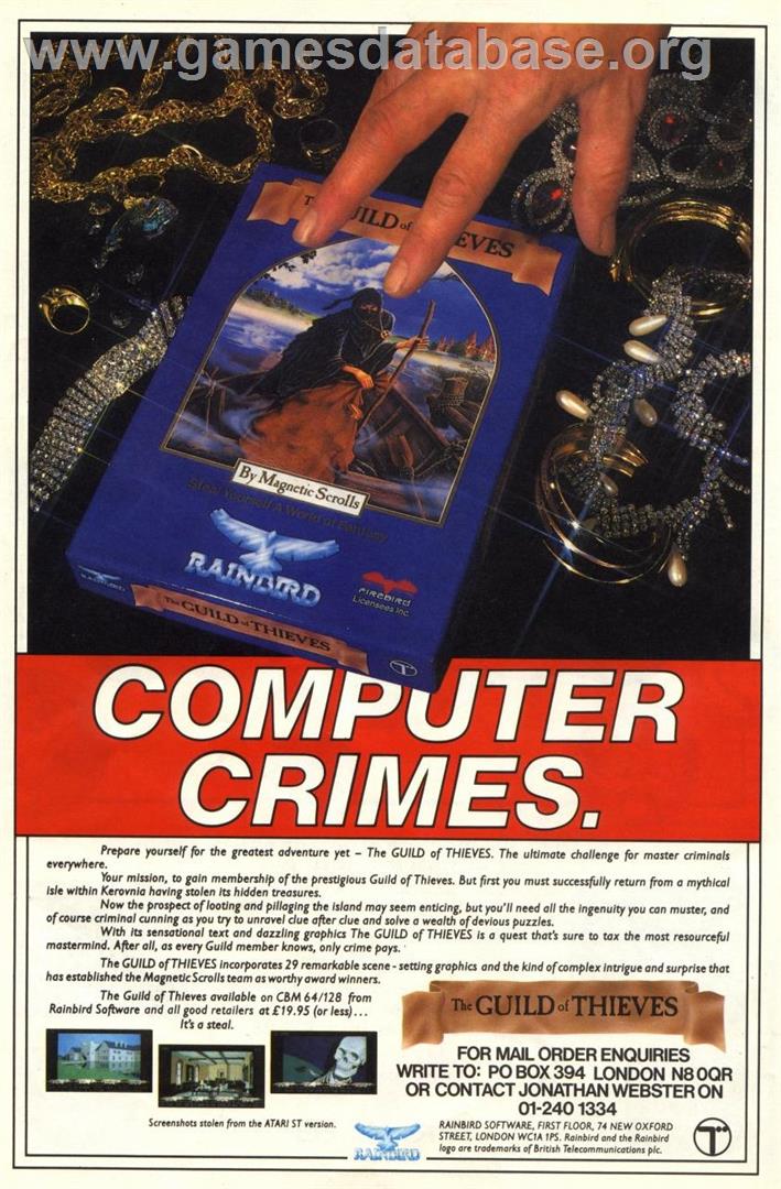 The Guild of Thieves - Commodore 64 - Artwork - Advert