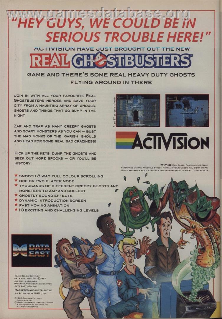 The Real Ghostbusters - Commodore 64 - Artwork - Advert