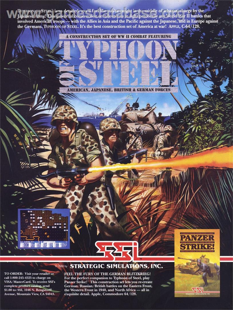 Typhoon of Steel - Microsoft DOS - Artwork - Advert