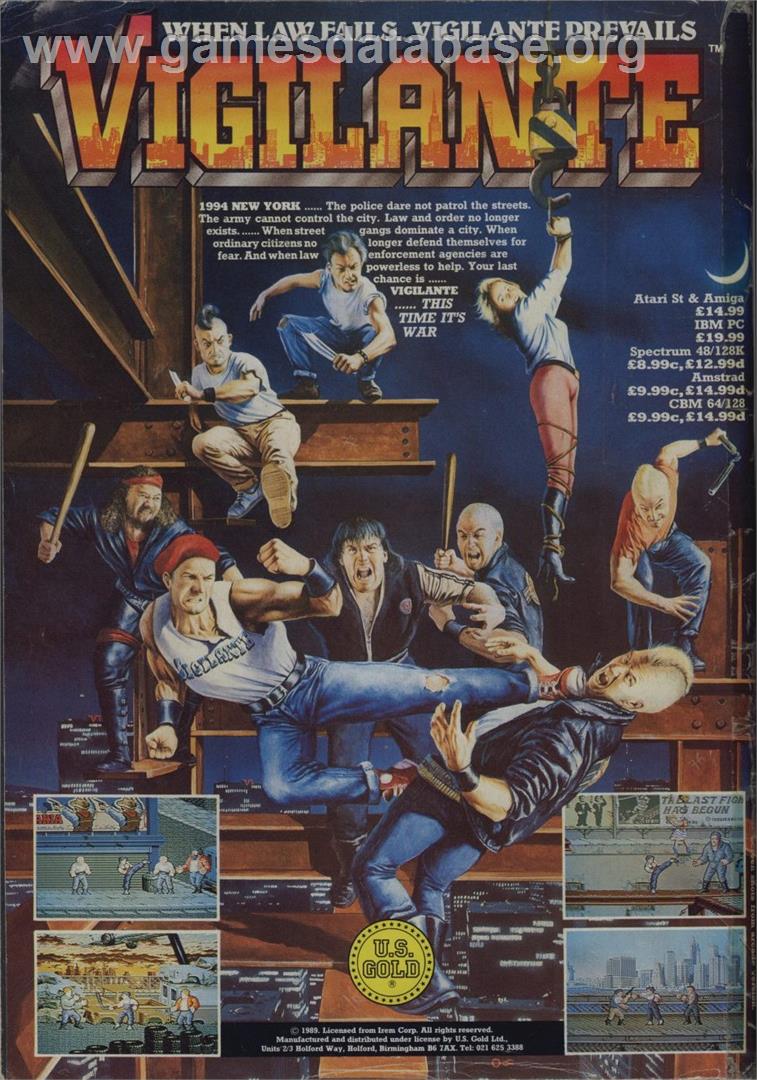 Vigilante - Commodore 64 - Artwork - Advert