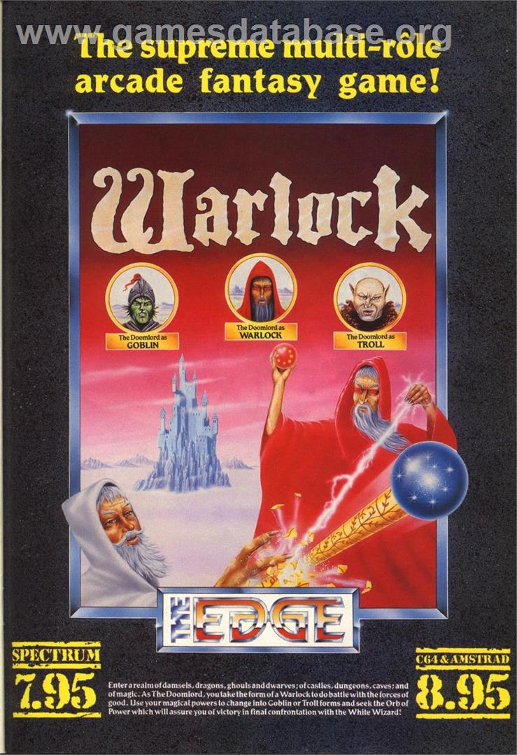Warlock: The Avenger - Commodore 64 - Artwork - Advert