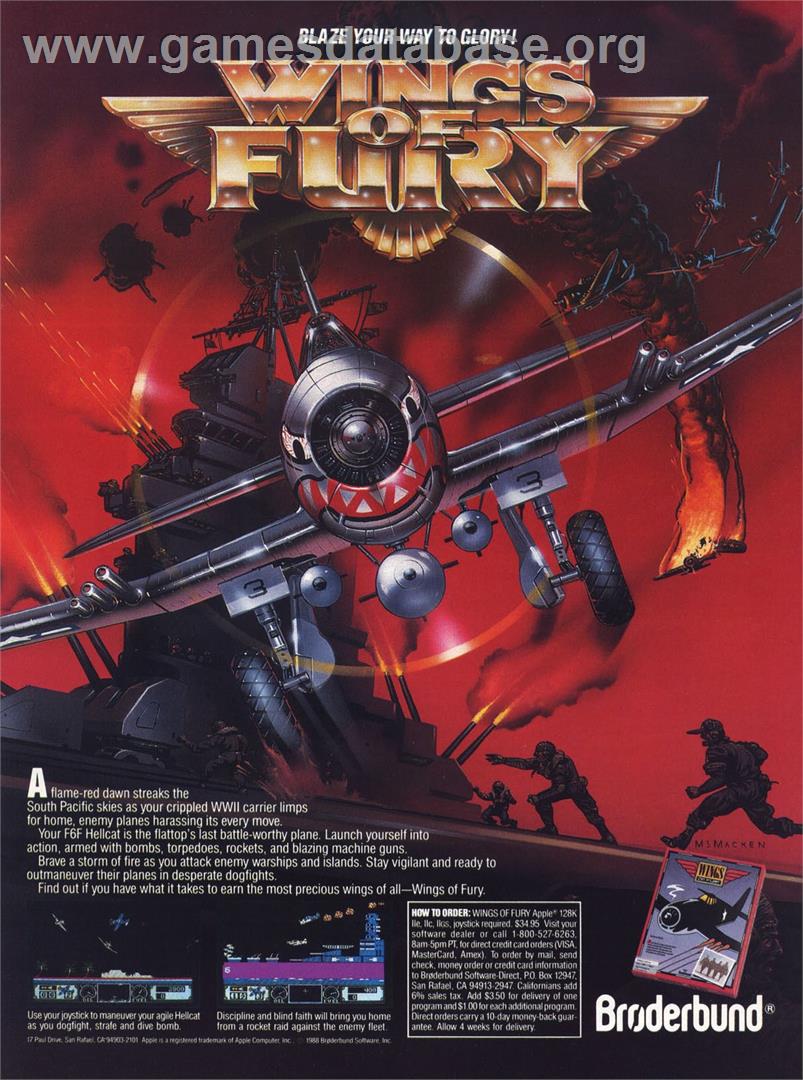 Wings of Fury - Nintendo Game Boy Color - Artwork - Advert