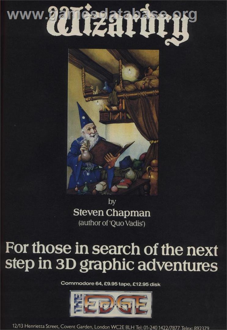 Wizardry: Proving Grounds of the Mad Overlord - Commodore 64 - Artwork - Advert