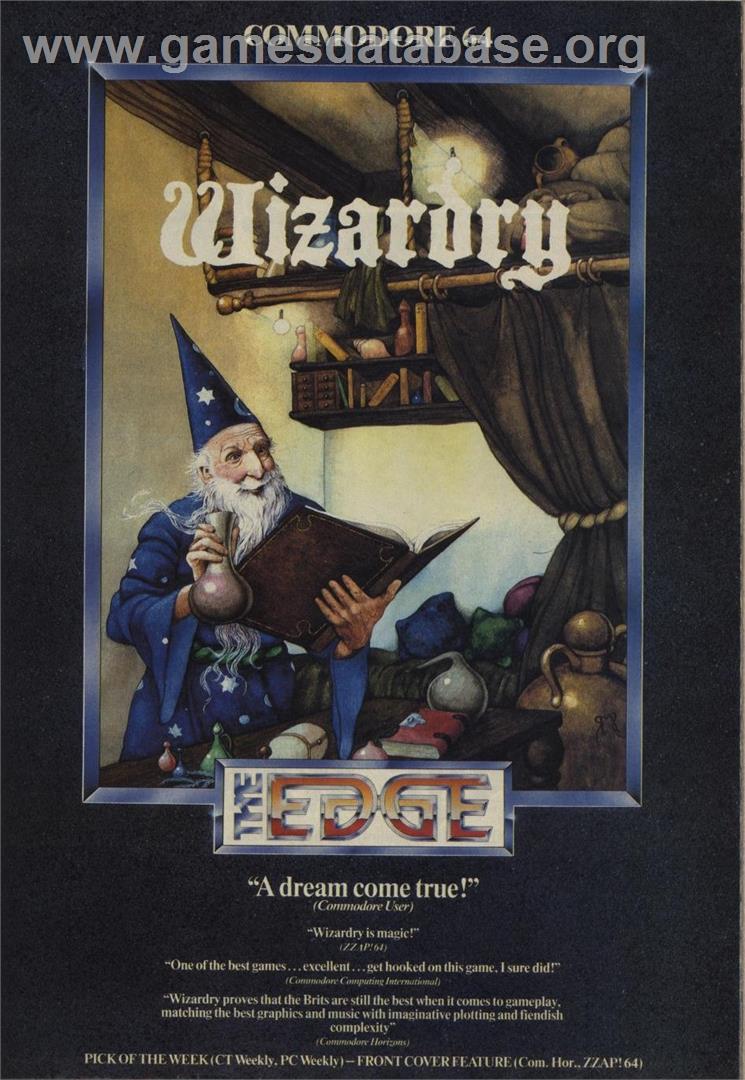 Wizardry II: The Knight of Diamonds - Commodore 64 - Artwork - Advert