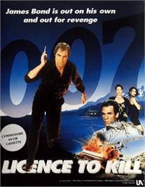 Box cover for 007: Licence to Kill on the Commodore 64.
