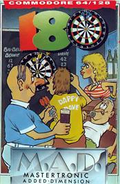 Box cover for 180! Pub Darts on the Commodore 64.