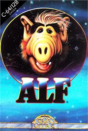 Box cover for ALF: The First Adventure on the Commodore 64.