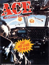 Box cover for Ace: Air Combat Emulator on the Commodore 64.