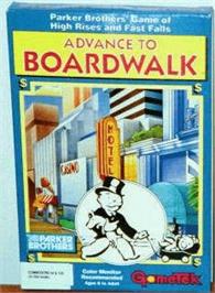 Box cover for Advance to Boardwalk on the Commodore 64.