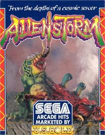 Box cover for Alien Storm on the Commodore 64.