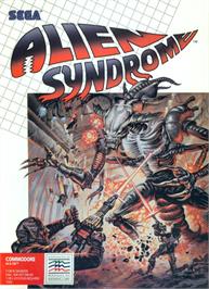 Box cover for Alien Syndrome on the Commodore 64.