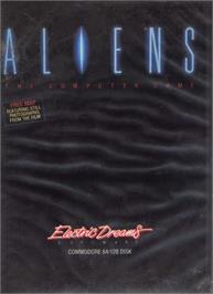 Box cover for Aliens: The Computer Game on the Commodore 64.