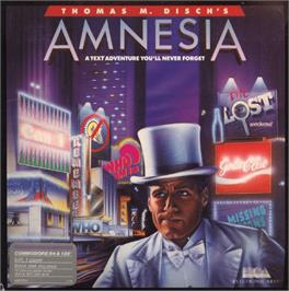 Box cover for Amnesia on the Commodore 64.